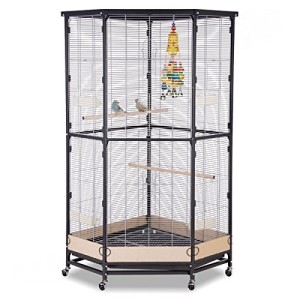 Schöne Vogelvoliere kaufen für Eckplatz - Villa Esquina von Montana Cages